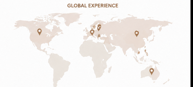 Global map showing Agorig client locations