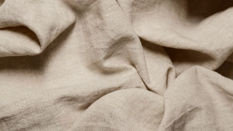 Natural organic cotton fabric texture